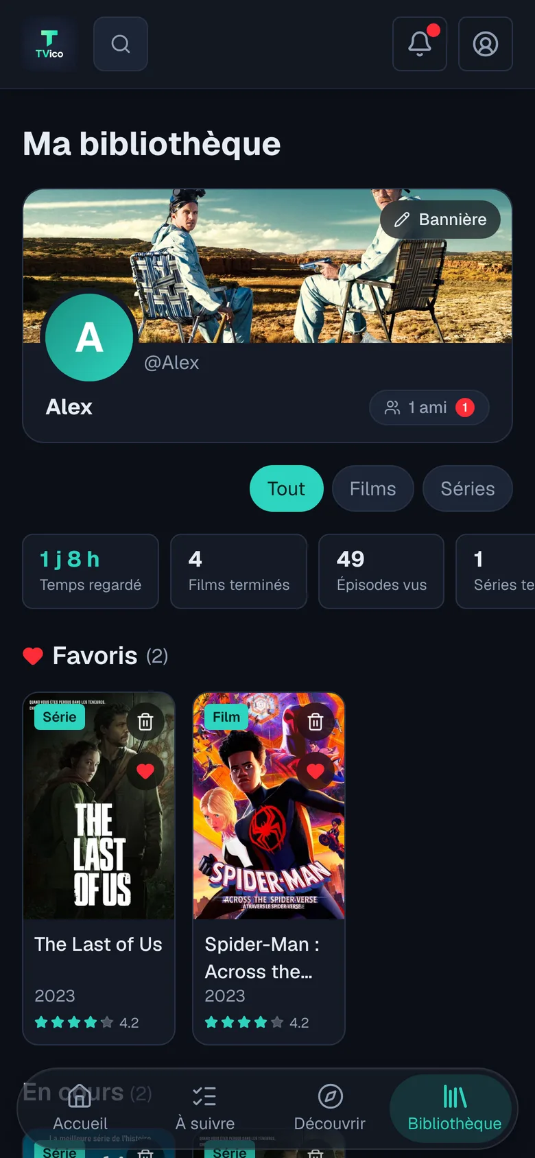 Your whole watchlist, with real stats